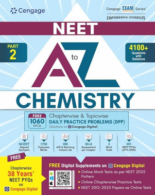 Neet a to Z Chemistry: Class 12 (Book + Dpp) (Edition1)(English, Paperback, unknown)