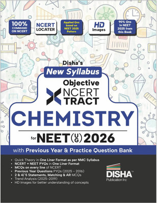 Disha New Syllabus Objective NCERT Xtract Chemistry for NEET 2026 (UG) with Previous Year & Practice Question Bank | Theory, NCERT MCQs, Tips on your Fingertips, Neet PYQs, 3 Mock Tests | 10th edition(Paperback, Disha Experts)