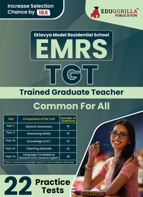 EMRS TGT : Common For All Exam Book  - 2024 (English Edition)- Eklavya Model Residential School Trained Graduate Teacher - 22 Practice Tests (1500+ Solved MCQs) with Free Access To Online Tests(Paperback, EduGorilla Prep Experts)