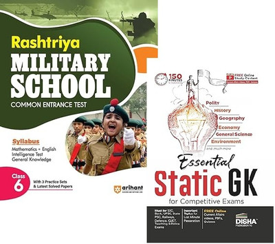 Arihant Rashtriya Military School Common Entrance Test for Class 6 With Static GK for Competitive Exams |General Knowledge(Paperback, Pranav Rai)