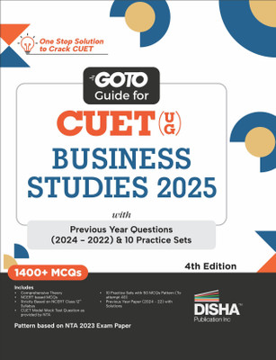 Go to Guide for Cuet (Ug) Business Studies 2024 with 2023 (4 Sets) & 2(English, Paperback, unknown)