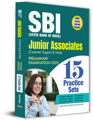 SBI Junior Associates Customer Support and Sales Preliminary Exam-2025 15 Practice Sets With Latest Solved Papers(Paperback, Team Prabhat)