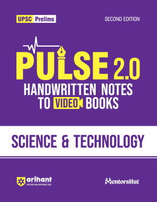 Arihant UPSC Prelims Modern Science and Technology India 2025 | With Pulse 2.0 Handwritten Notes to Video Books Second Edition | MentorsHut IAS Study Material | Civil Services Exam Preparation Guide(Paperback, Amit Mangtani, CA Shalini Wadhwani)