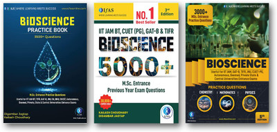 IIT JAM Biotechnology Bioscience Combo Set (3 Books)  - (Bioscience) Practice Questions Books for all MSc Entrance Exams.(Paperback, Kailash Choudhary)