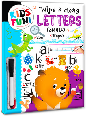 Kids Fun! Wipe and Clean Book - Letters Small  - Reusable Wipe and Clean Book - Embark on an Exciting Journey Exploring Small Letters and Enhance Early Learning Skills Through Playful Interaction(Hardcover, Hello Friend Books)
