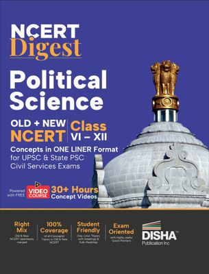 Ncert Digest Political Science Old + New Ncert Class vi XII Concepts in One Liner Format for Upsc & State Psc Civil Services Exams with 30+ Hours Video Course Notes for a Strong IAS Prelims & Mains Foundation First Book with a Seamless Integration of Old & New Ncert Books(English, Paperback, unknown Ncert Digest Political Science Old + New Ncert Class vi XII Concepts in One Liner Format for Upsc & State Psc Civil Services Exams with 30+ Hours Video Course Notes for a Strong IAS Prelims & Mains Foundation First Book with a Seamless Integration of Old & New Ncert Books(English, Paperback, unknown