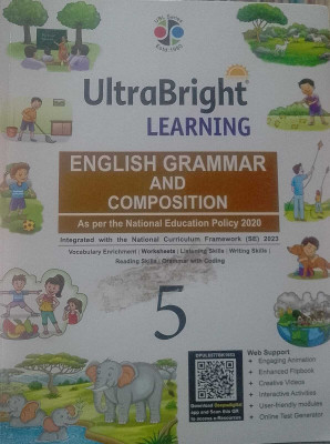 UltraBright LEARNING ENGLISH GRAMMAR AND COMPOSITION CLASS - 5(Paperback, MS. Anindita Roy)