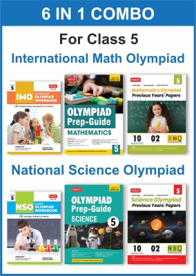 MTG Class-5 (Mathematics & Science) IMO-NSO Olympiad Workbook, Prep-Guide & Previous Years Papers (PYQs) with Mock Test Paper - SOF Olympiad Books For 2024-25 Exam (Set of 6 Books)(Paperback, MTG Editorial Board)