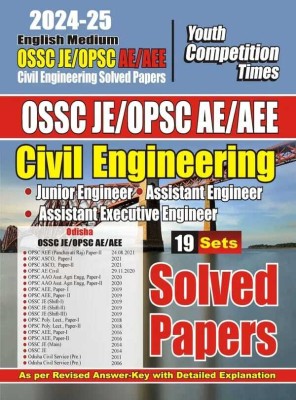 OSSC JE/OPSC AE/AEE Civil Engineering (English Medium) 19 Sets Solved Papers 2023-24(Paperback, YCT)