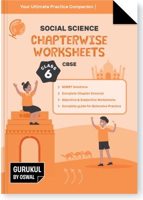 Gurukul Social Science Chapterwise Worksheets for CBSE Class 6 Exam 2024- NCERT Solutions, Objective & Subjective Questions, Latest Syllabus Covered(Paperback, Gurukul)