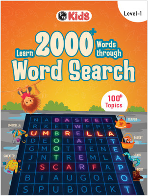 Pw 2000+ Words & 100+ Topics Word Search Puzzles with Pictures Level 2(English, Hardcover, unknown)
