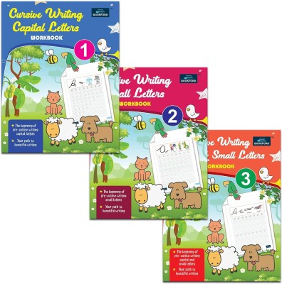 Fun With Writing Book For Kids - Set Of 3 Books - Cursive Writing (Capital , Small , And Capital & Small )(Paperback, Bookford Publications Private Limited)