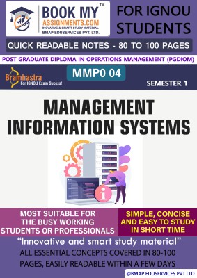 IGNOU MMPO 004 Management Information Systems Study Material For IGNOU Students Latest Edition Fast Track to Success(Paperback, BMA Publication)