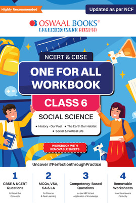 Oswaal Ncert & Cbse Pullout Worksheets Class 6 Social Science for 2024 Exam(English, Paperback, Jain P.)