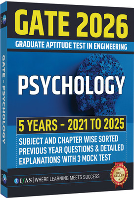 GATE Psychology Book  - 2026 | Previous Year Question Papers (2022-2025) with 5 Mock Tests | Topic-wise Sorted Questions with Detailed Solutions | Best Seller PYQ Book for CUET PG Psychology Entrance Exams in India | Two Brothers Publications(Paperback, IFAS Publication)