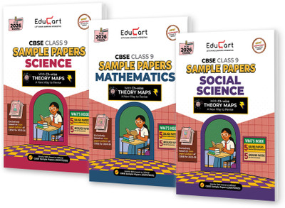 Educart CBSE Sample Paper Class 9 2025-26 - Science, Mathematics & Social Science (Introducing exclusive new practice concept on 2026 pattern) Set of 3 Books(Paperback, Digraj Singh Rajput, Mansi Sharma, Educart) Educart CBSE Sample Paper Class 9 2025-26 - Science, Mathematics & Social Science (Introducing exclusive new practice concept on 2026 pattern) Set of 3 Books(Paperback, Digraj Singh Rajput, Mansi Sharma, Educart)