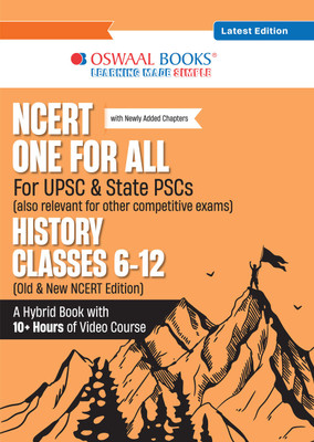 Oswaal NCERT One For All Book for UPSC & State PSCs | History Classes 6-12 (Old & New NCERT Edition) Latest Edition(Paperback, Oswaal Editorial Board)