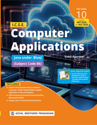 I.C.S.E Computer Applications For Class 10 (java under Bluej) (2025-26)(Paperback, Yukti Agarwal)