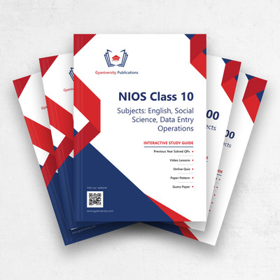 NIOS 10th Class English, Social Sci, Data Entry Operations Study Guides Combo(Paperback, Gyaniversity Editorial Board)