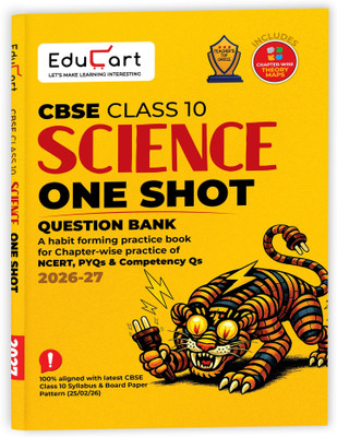 Educart One-shot Science CBSE Class 10 Question Bank 2026-27 (Strictly ...