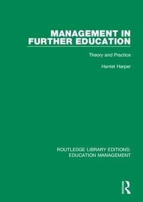 Management in Further Education(English, Hardcover, Harper Harriet)