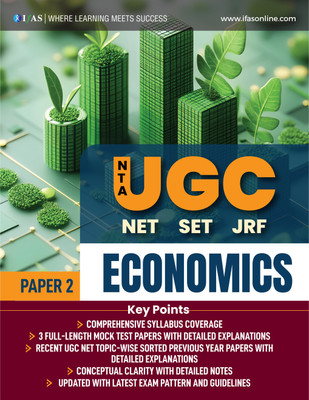 UGC NET Economics  - Theory Book with PYQs | NTA UGC NET/JRF & SET Economics Paper 2 Guide in English | Complete Syllabus-Wise Theory + Solved Previous Year Question Papers + 3 Full-Length Mock Tests with Solutions | IFAS Publications(Paperback, IFAS Publications)