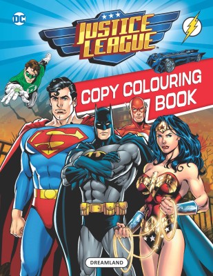 Justice League Copy Colouring Book(English, Paperback, Dreamland Publications)