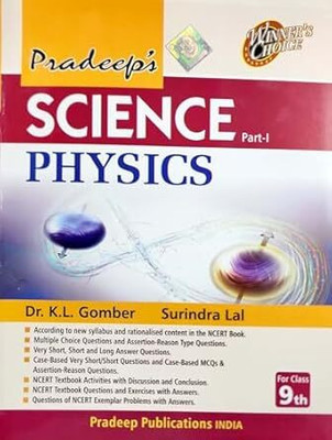 Pradeep's Science Part-I Physics for Class 9th (2025-26)(English, Paperback, unknown)