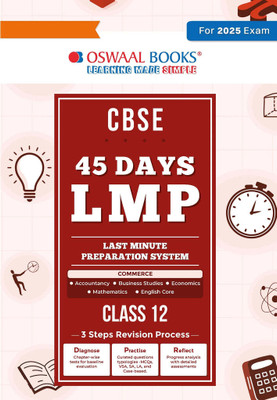 CBSE 45 Days LMP (Last Minute Preparation) Class 12 Commerce Book for 2025 Exam(Paperback, Oswaal Editorial Board)