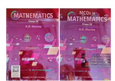 Mathematics For Class 9 with MCQs (Set of 2 Books) - CBSE - Examination - 2025-26(Paperback, R.D. Sharma)