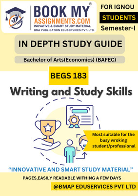 BEGS 183 Writing and Study Skills IGNOU Book for BA English Major BAFEG | Exam-Focused IDG Guide | 80 GSM White Paper | 300-350 Pages with Solved Content(Paperback, BMA Publication)