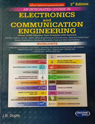 Integrated Course in Electronics and Communication Engineering(English, Paperback, Gupta J B)
