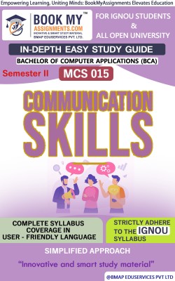 IGNOU MCS 015 Communication Skills In Depth Easy Guide Book For Ignou Studeny(Paperback, BMA Publication)