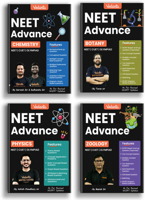 Vedantu NEET Advance Physics Chemistry Botany & Zoology Question Books Combo Of 4 | NEET-UG Medical Entrance Exam Book 2026, CUET & Olympiad Preparation Guide |NCERT Based Topicwise MCQs, Theory Based Questions, Matching Graph, Assertion Reason & Diagram Based Questions(Paperback, Vedantu) Vedantu NEET Advance Physics Chemistry Botany & Zoology Question Books Combo Of 4 | NEET-UG Medical Entrance Exam Book 2026, CUET & Olympiad Preparation Guide |NCERT Based Topicwise MCQs, Theory Based Questions, Matching Graph, Assertion Reason & Diagram Based Questions(Paperback, Vedantu)