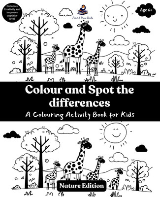 Colour and Spot the Differences - a Colouring Activity Book for Kids(English, Paperback, unknown)