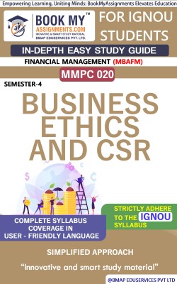 IGNOU MMPC 020 Business Ethics and CSR Study Material (In Depth Guide) For Ignou Student(Paperback, BMA Publication)