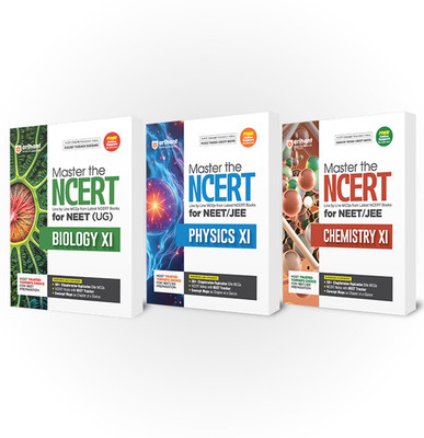 Arihant Master the NCERT Biology, Physics, Chemistry Class 11 for NEET 2026 (Set fo 3) | Line by Line MCQs from Latest NCERT Books | 2000+ Concept Maps, PYQs & Video Explanations | English Medium(English, Hardcover, unknown)