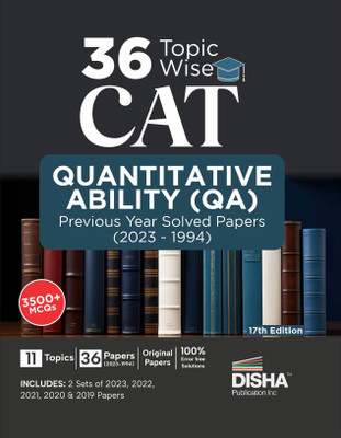 30 Topic-Wise Cat Quantitative Ability (Qa) Previous Year Solved Papers (2023 - 1994)| Previous Year Questions Pyqs(English, Paperback, unknown)