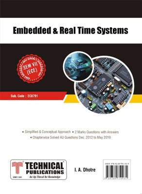 Embedded & Real Time Systems for BE Anna University R17 (VII-ECE - EC8791)(Paperback, I.A.DHOTRE)