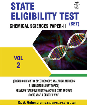 State Eligibility Test Vol-2 Chemical Sciences Paper - II(Paperback, Dr. A.Gubendran M.Sc., M.Phil., Ph.D (NET, SET))