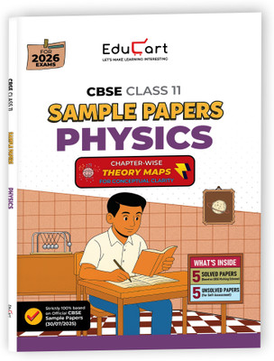 Educart CBSE Sample Paper Class 11 2025-26 – Physics (Based on latest CBSE Sample Papers Released on 30-07-25) For 2026 Exam(Paperback, Educart)