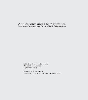 Adolescents and Their Families(English, Electronic book text, Castellino Domini R.)