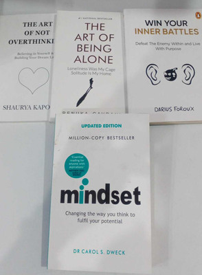 Winner Your Inner Battles+ The Art of Being Alone+The Art of Not Overthinking+ Mindset (Free) Set of 4 Books(Paperback, Renuka Gavrani, Shaurya Kapoor, D.R.Carol's. Dweck, Darius Forox)