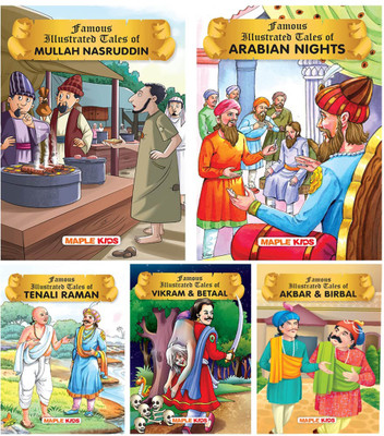 Witty Tales (Illustrated) (Set of 5 Books)(English, Paperback, Maple Press)