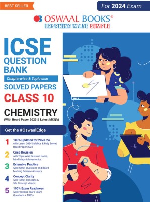 Oswaal ICSE Question Bank Class 10 Chemistry Book (For 2024 Board Exams)(Paperback, Oswaal Editorial Board)