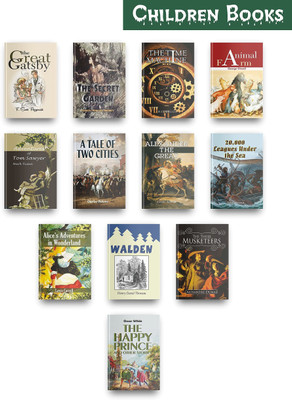 Most Exciting Children Books Set Of 12. Set Contains Books Like The Great Gatsby, The Secret Garden, Time Machine, Animal Farm and many more books  - Most Exciting Children Books Set Of 12. Set Contains Books Like The Great Gatsby, The Secret Garden, Time Machine, Animal Farm and many more books (Pa