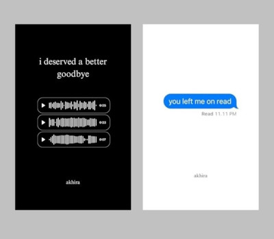 i deserved a better goodbye+you left me on read(Paperback, Akhira)