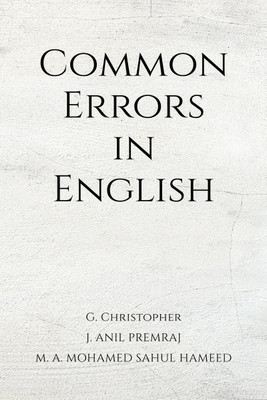 Common Errors in English(English, Paperback, G. Christopher)