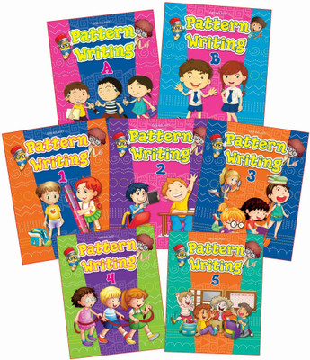 Pattern Writing Book (Pack - 1)  - Capital and Small Letters Pattern Writing Practice Book Pack 1 for Kids Age 2–6 Years | Set of 7 Books with Tracing & Copy Writing Activities | Fun Early Learning Handwriting Practice(English, Paperback, unknown)