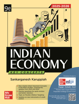 Indian Economy Key Concepts by Sankarganesh Karuppiah(IRS) | 9th Edition | UPSC CSE 2025-26 | Civil Services Exam � Prelims & Mains | Practice Question for Quick Revision | Key Updates (2023-24) | Tables, Flowcharts, Examples & Diagrams(Paperback, IRS Sankarganesh Karuppiah)